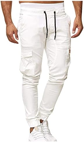 Xiaxogool duksevi za muškarce, muške teretne hlače Ležerne dugenske modne Jogers Sportske