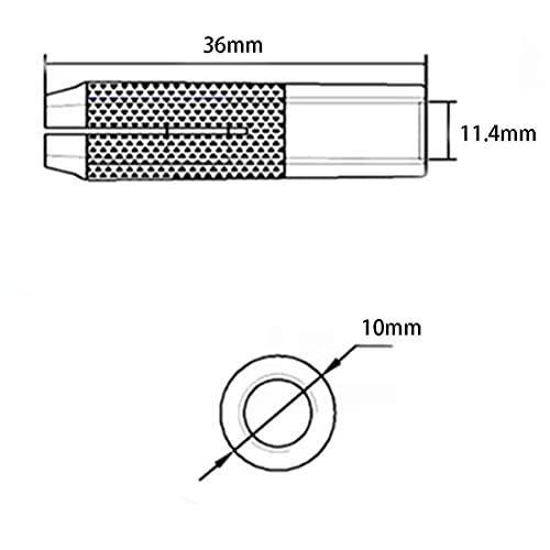 NACX 10mm navojni vijci za proširenje navojni komplet za Sidra Sidra, pocinkovana, Ugljični čelik, 15kom