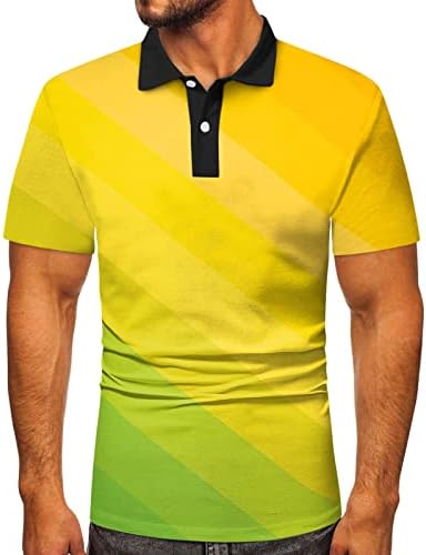 XXBR MENS Polo Golf Majice, Blok u boji Patchwork Modni teniski vrhovi kratkih rukava Ljeto Slim