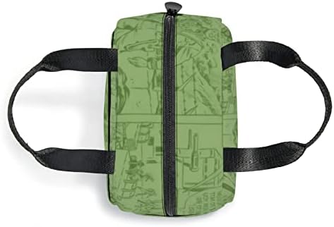 Mnbvcx zelena izolovana torba za ručak Comics kutija za ručak prijenosni komplet za ručak za muškarce i žene Travel Picnic Beach