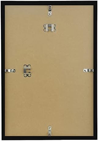 AmericanFlat 12x18 okvir plakata u crnom - tanki okvir za obrub s poliranim pleksiglasom - vodoravni i vertikalni formati za zid
