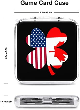 Američka kanadska Zastava Shamrock futrola za kartice za igru otporna na udarce držač za čuvanje kartica