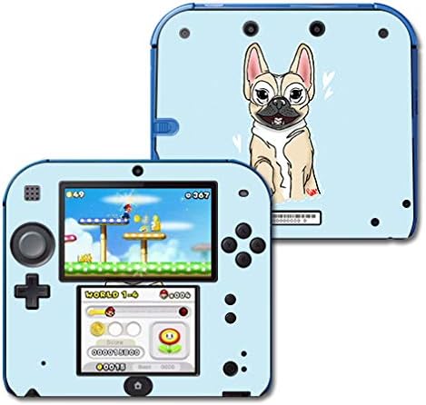 MightySkins koža kompatibilna s Nintendo 2DS-Frenchie Love / zaštitni, izdržljivi i jedinstveni poklopac za