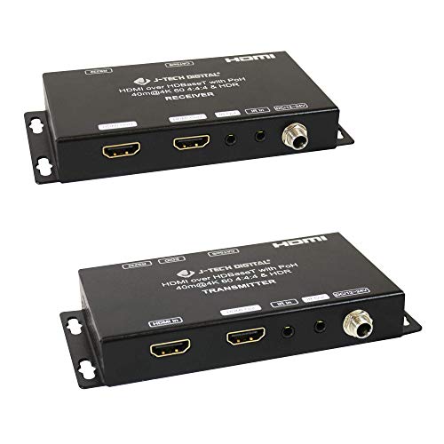 J-Tech Digital HDBASET 4K @ 60Hz HDMI 2.0 Extender s lokalnom petljom van i dvostrukim izlazima, HDR 4: 4: