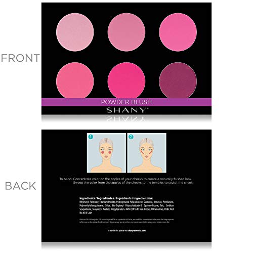 SHANY Shimmer & amp; mat cool-Toned Blush Palette - Layer 5-Refill za 6-slojni Mini Masterpiece kolekcija Makeup Set