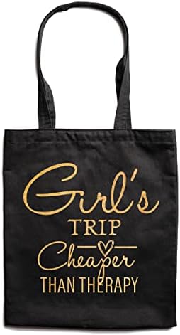 QIONGQI Funny Girl putovanje jeftinije od terapije prirodni pamuk djevojka za višekratnu upotrebu tote torba