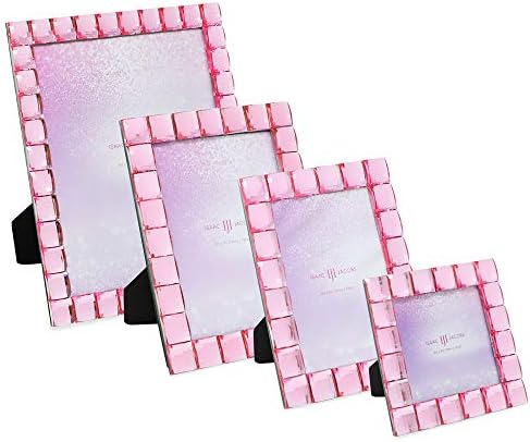 Isaac Jacobs Decorative Sparkling Light Pink Jewel okvir za slike, photo Display & Home Décor