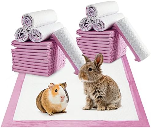 Pink jastučići za trening 13 x 17 - 6 debelih Ultra upijajućih slojeva-nepropusni & kontrola mirisa-brzo suhi jastučići za trening za male štence, mačiće, zamorce & zečeve [40 posjeta]