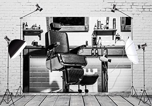 BELECO 20x10ft tkanina Vintage Brijačnica berberska stolica pozadina za fotografiju Frizerski Salon Frizerski