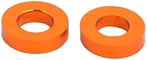 X-dree 15pcs debljina 1,5 mm m3 aluminijska legura ravna fende_r vijak za pranje naranče (15pcs 1,5 mm Espesor m3 aluminio budarArros Plano Tornillo Arandela Naranja