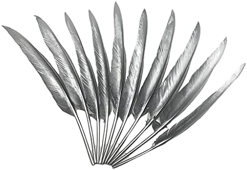 10pcs12-14 inča Srebrna Turska Zanatsko perje Veliko perje za zanatske svadbene dekoracije za kućne