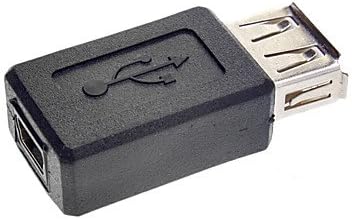 USB ženski do mini USB ženski pretvarač adapter crni