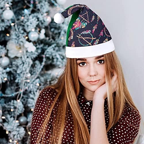 XKAWPC različiti hvatač snova Amulet šljokice Božićni šešir DIY dizajn kape Santa Claus crveno