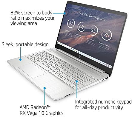 HP 15-inčni HD Laptop, AMD Ryzen 7 3700u procesor, 8 GB RAM-a, 256 GB SSD, Windows 10 Home