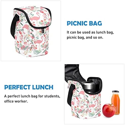 Guerotkr torba za ručak za žene, kutija za ručak za muškarce, ženska kutija za ručak,Flamingo