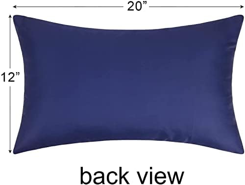 Pyonic Set 2 Unutarnji Vanjski vodootporan bacanje jastuk poklopci 12x20 sa riječima dolaze&sedi sa mnom za dom dekor lumbalni ukrasni jastuci za Patio vrt Patio šator, mornarsko plava