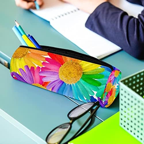 Mala šminkarska torba, patentno torbica Travel COSMETIC organizator za žene i djevojke, u boji Chrysanthemums Art Sažetak