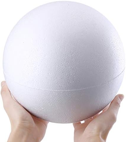 Kuglice DIY pjene kuglice: 200pcs sfera bijeli polistiren modeliranje okruglih oblika glatke kuglice pjene orb