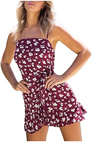 Haljina s dugim rukavima za žene Proljeće, tiskano Sling Šifon seksi nepravilna haljina za odmor na plaži