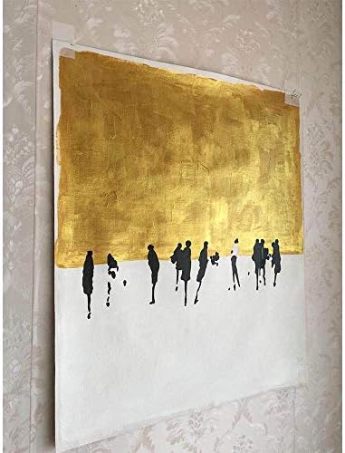 AIDAYU ART ručno oslikano ulje na platnu apstraktni ples na zlatnom sniježnom Trgu umjetničko djelo za kućni zidni dekor Neuramljen