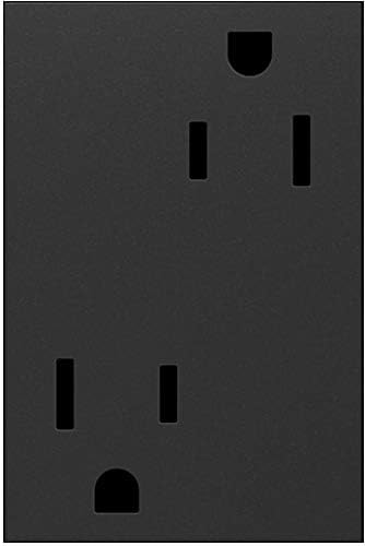 Legrand Adorne 15A Plus-si veličine otporna na tamnu sa odgovarajućim zidnim pločama, 4-pakovanje, ARTR153G4WP