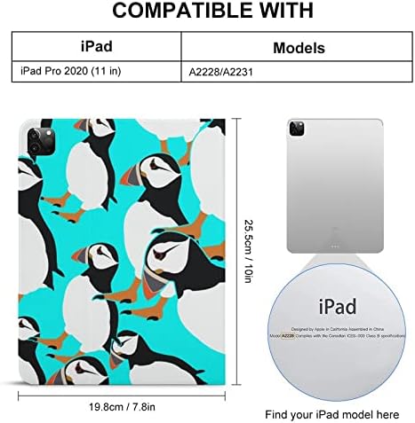 Puffin Case za ptice kompatibilan sa 2020 iPad / iPad AIR 4 / iPad Pro 8. generacije i 2021 iPad