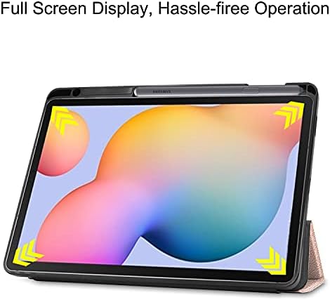 Tablet PC futrola Kompatibilan je za Samsung Galaxy Tab S6 Lite 2022/2020 (SM-P613 / P619 / P610 / 615 Tablet Case Ultra tanak zaštitni poklopac, Automatsko spavanje, soft tpu zaštitna futrola Smart Cover W / olovka