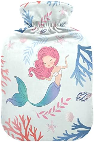 Boce za toplu vodu sa poklopcem Mermaid Shells Starfish vreća za toplu vodu za ublažavanje