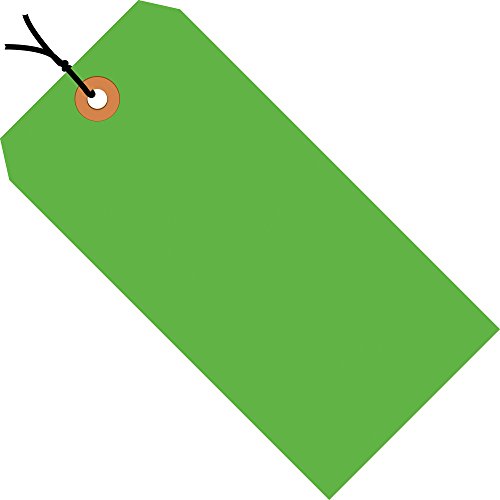 Oznake za otpremu Top paketa, unaprijed nanizane, 13 Pt, 5 1/4 x 2 5/8, fluorescentno zelene