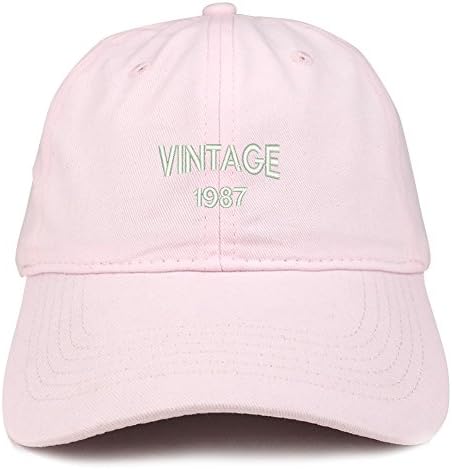 Trendy prodavnica odjeće mala Vintage 1987 vezena Podesiva pamučna kapa za 36. rođendan