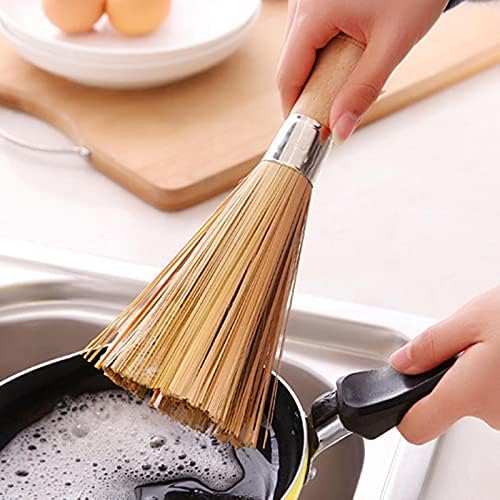 Ne-Stick ulje bambus wok četkica kuhinja lonac snažno poliranje uklanjanja hrđe čistač za čišćenje