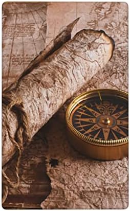 Kompas i drevni kartu tiskani ukrasni prekidač zidne ploče, koristi se za električne zidne ploče kuhinje i spavaćih sklopki