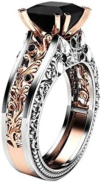 Dainty Ring Girls Trendy Vintage Semikolon prsten prekrasan dijamant srebrni estetski angažman vjenčani prstenovi za žene