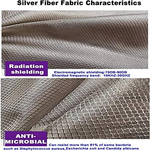 Darzys Srebrna vlakna za odjeću za antidacijsku tkaninu za EMF EMI RF RFID zaštitni materijal za zaštitu materijala