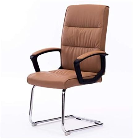 Kreativna jednostavnost Komforna stolica za osoblje, PU udobna stolica izdržljiva jednostavna za čišćenje stolice za stol i stolica za katedra za stoku Fotelja konferencije, LSxysp, bijeli