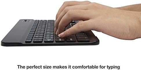 BoxWave tastatura kompatibilna sa Lilliput PC-1010-SlimKeys Bluetooth tastaturom, prenosiva Tastatura sa integrisanim komandama za Lilliput PC-1010-Jet Black