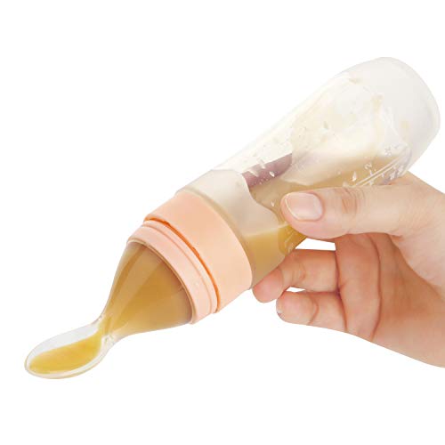 PandaEar silikonska kašika za točenje hrane za bebe|4 oz hranilica za dojenčad za dojenčad / deca pogodna za putovanja mališani dječaci