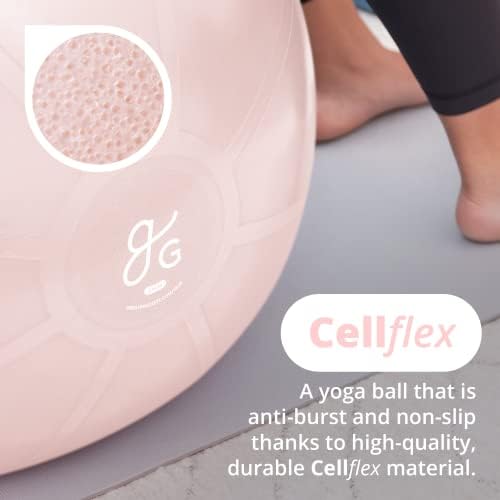 Veća roba Vježba i joga prostirka - 75 cm joga lopta za radno izlazu, ravnotežu, stabilnost i trudnoću | Protiv