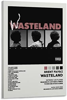 Brent Faiyaz Wasteland muzički posteri za sobe estetski umjetnički plakat od platna 90-ih i zidni