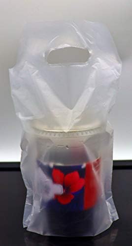 GOYANGE prozirne kese za Pakovanje pića – plastične kese za 1 šolju-prozirne Poli kese za piće,