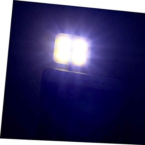 X-DREE RK - 06 žuta 3.5 mm Jack 4 LED LED lampa za punjenje Blica za mobilni telefon selfi_e (RK-06 žuta