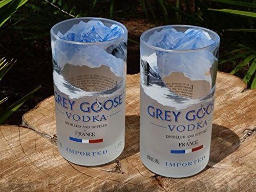 Grey Goose Vodka kamenje naočare Set 2 odličan poklon dizajn enterijera