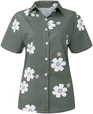 Yubnlvae trendi Casual Plus Size bluze opuštene ljetne štampane majice za žene kratke rukave Crew Neck lagan