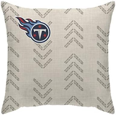 Pegasus Sports NFL Team Wordmark dekorativni jastuk za bacanje-Tennessee Titans, boja tima, 18x18