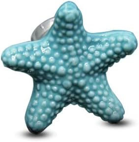 FAN YE Starfish keramička dugmad za ladice ormar vuče kuhinjske ručke za namještaj za crtiće za namještaj za djecu Pink
