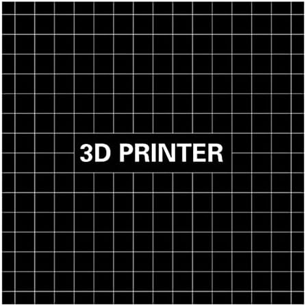 Lokoo 3D printer naljepnica za toplu krevet, 300 * 300 mm Printer Izmjenjiva ploča za izgradnju | Fleksibilna štamparija za filamene, drvo, ciglu i ABS i ABS
