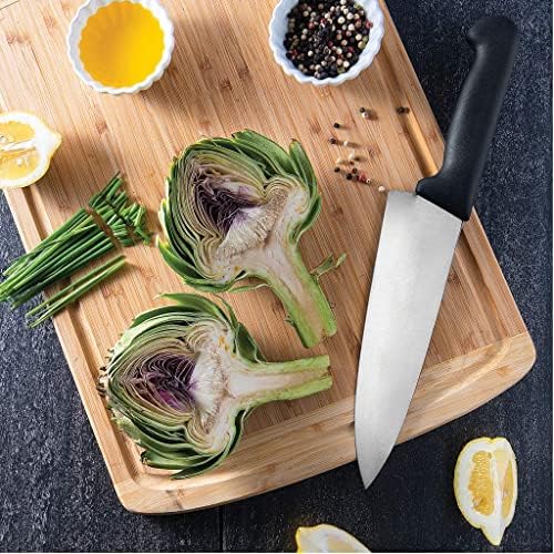 Kuharski nož 8 inčni - kuhinjski nož europski čelik - najbolji kuharski nož za visoki ugljični od nehrđajućeg čelika - sjeckanje noževa za pupljenje kuhinje, noževa za kuhanje i za profesionalne kuharske noževe