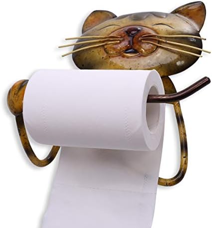 Huiop Cat papirnati ručnik Vintage liveni željezni toalet WC držač papira Držač ručnika koji stoji