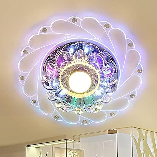 TJLSS LED Crystal Stropna svjetla Kružna svjetiljka za svjetlo za dnevnu sobu Aisle Corridor Kuhinja
