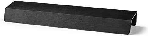 Goo-ki matte crni prst povlači moderan aluminijski kuhinjski ormar Hardver 6-5 / 16 inča Center